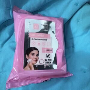 Global Beauty Care Pack Collagen Cleansing Cloths Wipes 25 Ct Perfect for Shower